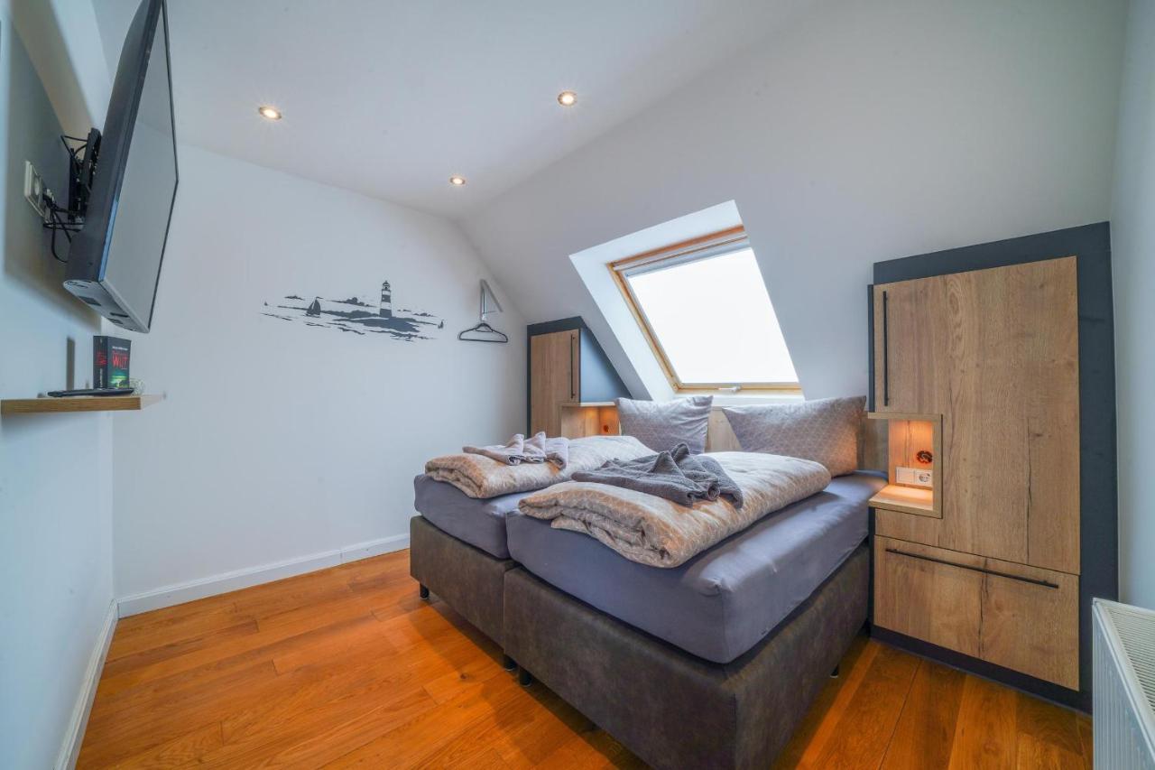 Südstrandhus Urlaub mit Hund Wohnung 4 oben Borkum Exterior foto